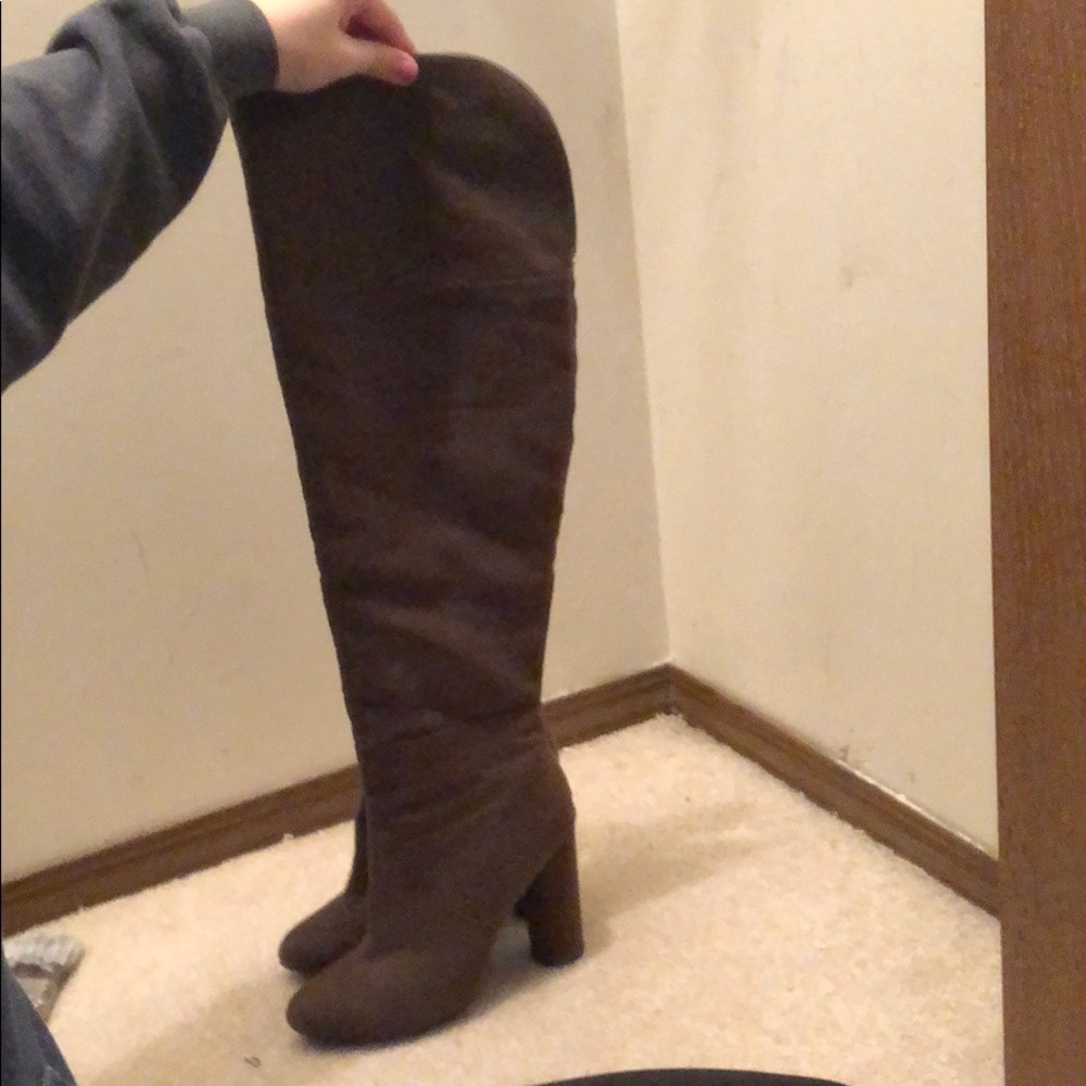 Just Fab over the knee heeled boots